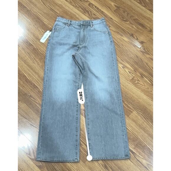 Rolla’s Heidi High-Rise Wide-Leg Jeans Gray Denim Retro 70s Style Pants Size 29 - Picture 6 of 13